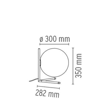 Lampa stołowa IC lights T2 - Chrom, opal - Flos