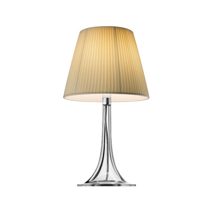 Lampa stołowa Miss K Soft - Beige, przezroczysta podstawa - Flos