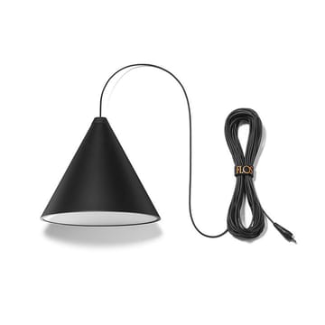 Lampa sufitowa String Light Cone - Czarny, kabel 12 m - Flos