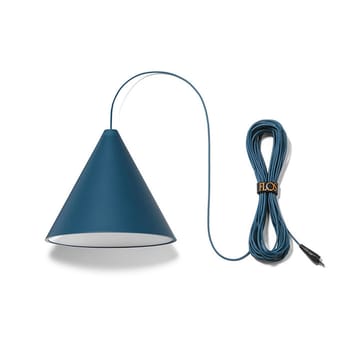 Lampa sufitowa String Light Cone - Niebieski, kabel 12 m - Flos