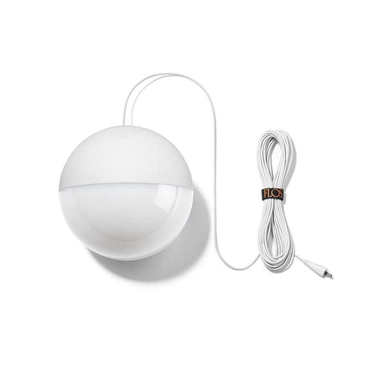 Lampa sufitowa String Light Sphere - Biały, kabel 12 m - Flos