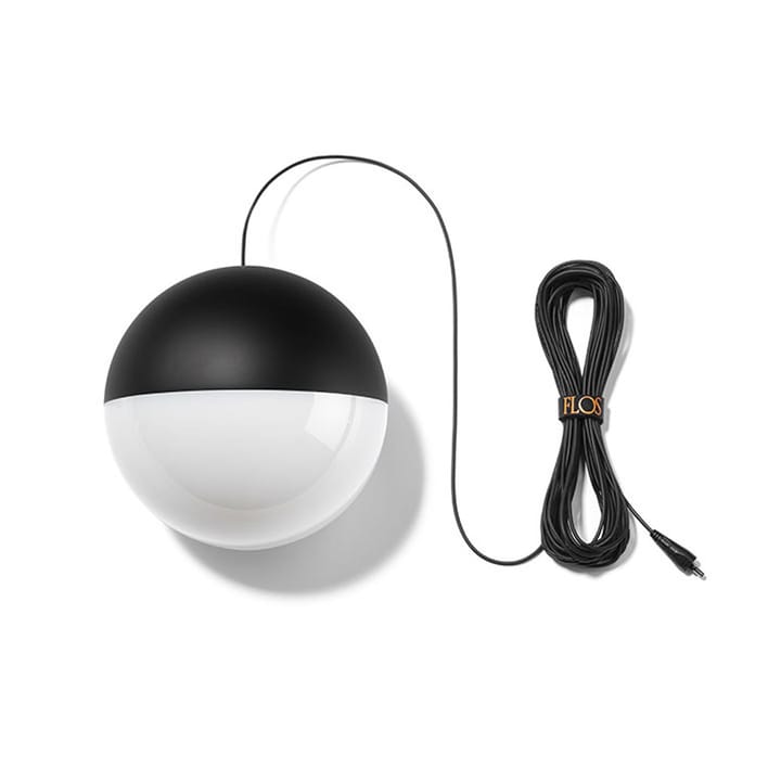 Lampa sufitowa String Light Sphere - Czarny, kabel 22 m - Flos