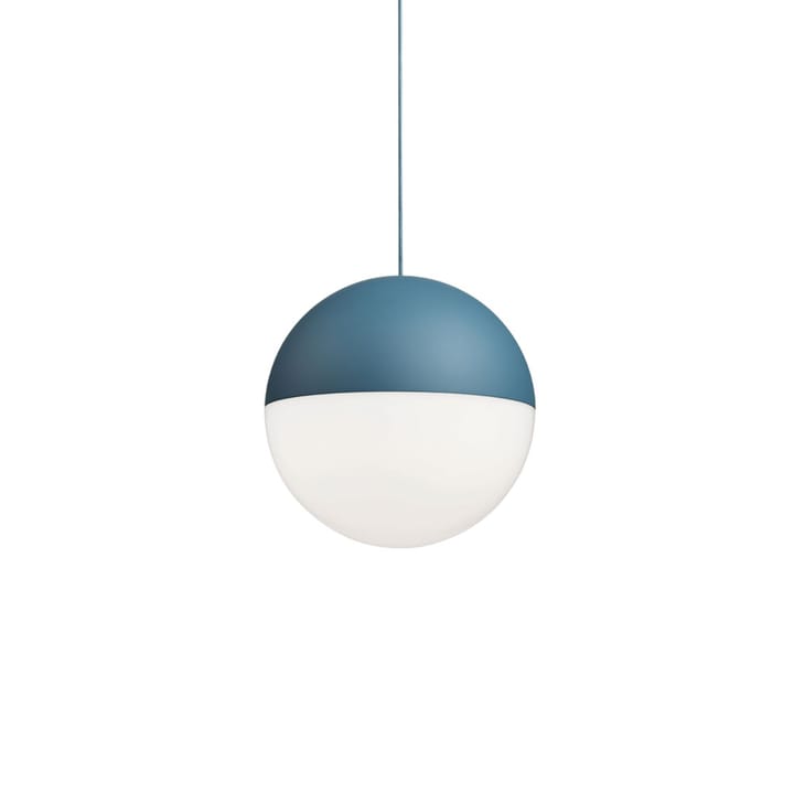 Lampa sufitowa String Light Sphere - Niebieski, kabel 12 m - Flos