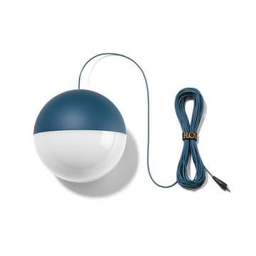 Lampa sufitowa String Light Sphere - Niebieski, kabel 12 m - Flos