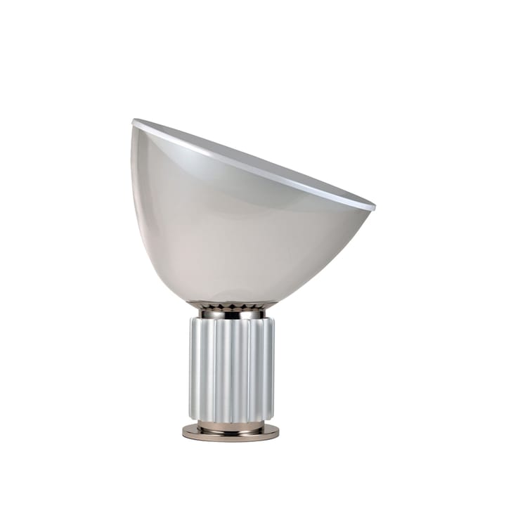 Taccia Small lampa stołowa LED 48,5 cm - Silver, szklana kopuła - Flos