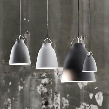 Caravaggio 1 lampa wisząca - Biały gładki-szary tekstylny sznurek - Fritz Hansen