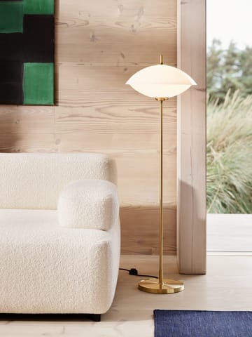 Clam lampa podłogowa 128 cm - Opal-brass - Fritz Hansen