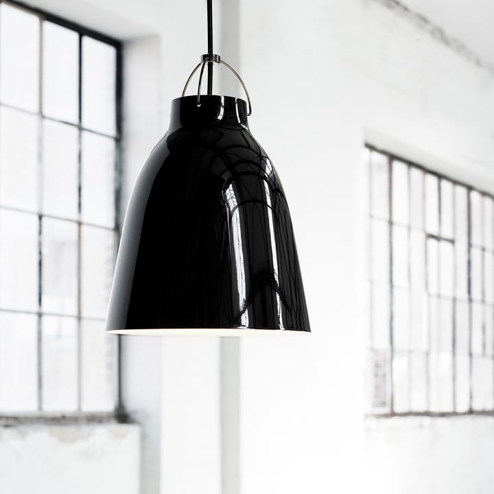 Lampa wisząca Caravaggio P3, Czarno-czarny Fritz Hansen