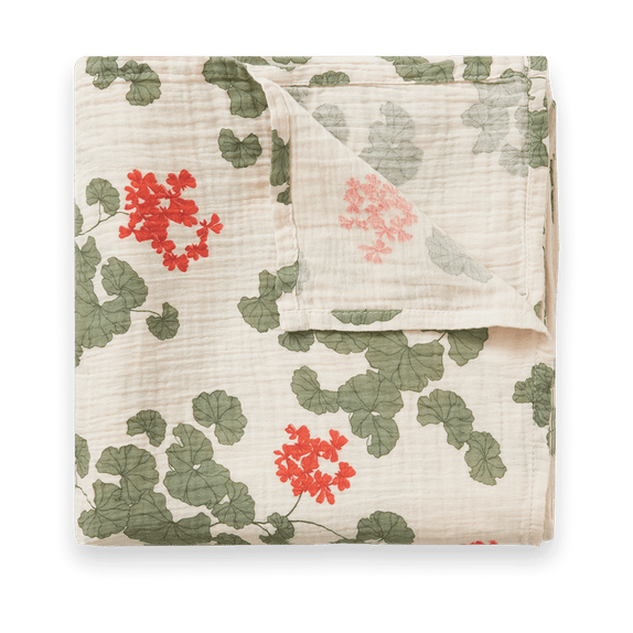 Otulacz Pelargonium Muslin Swaddle - 110x110 cm - Garbo&Friends