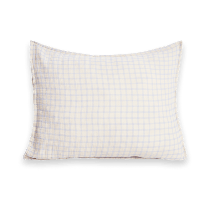 Poszewka na poduszkę Gingham Sky Blue Muslin - 50x60 cm - Garbo&Friends