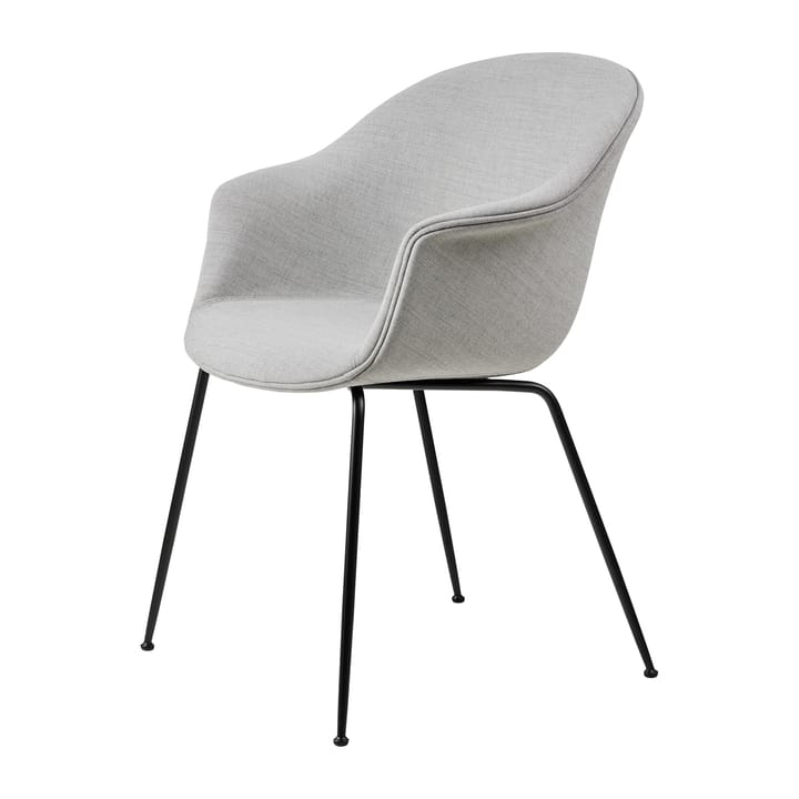 Bat Dining Chair fully upholstered conic base, Remix 3 nr.123-black GUBI