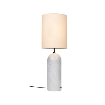 GraBiałyy XL lampa podłogowa - biały marmur/canvas, high - GUBI