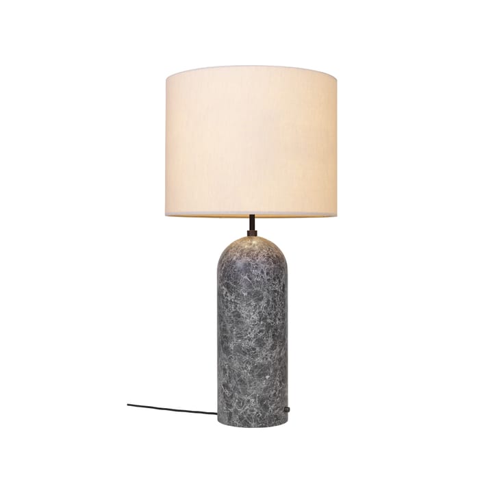 GraBiałyy XL lampa podłogowa, szary marmur/canvas, low GUBI