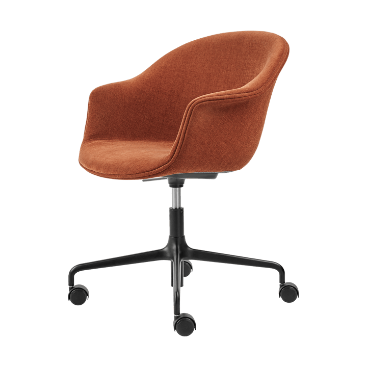 Krzesło biurowe Bat Meeting Chair tapicerowane - Belsuede special fr dedar 133-czarne nogi - GUBI