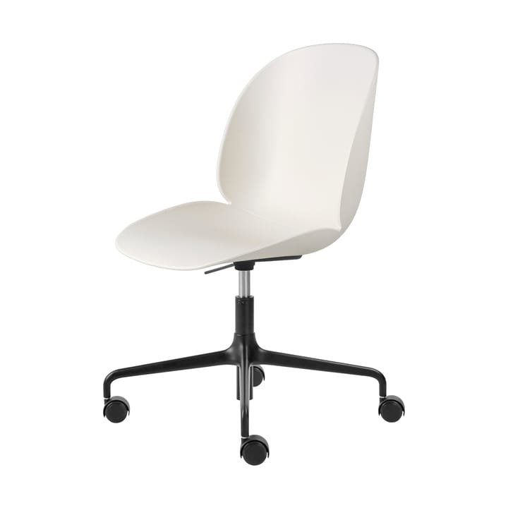 Krzesło biurowe Beetle Meeting Chair - Alabaster white-black - GUBI