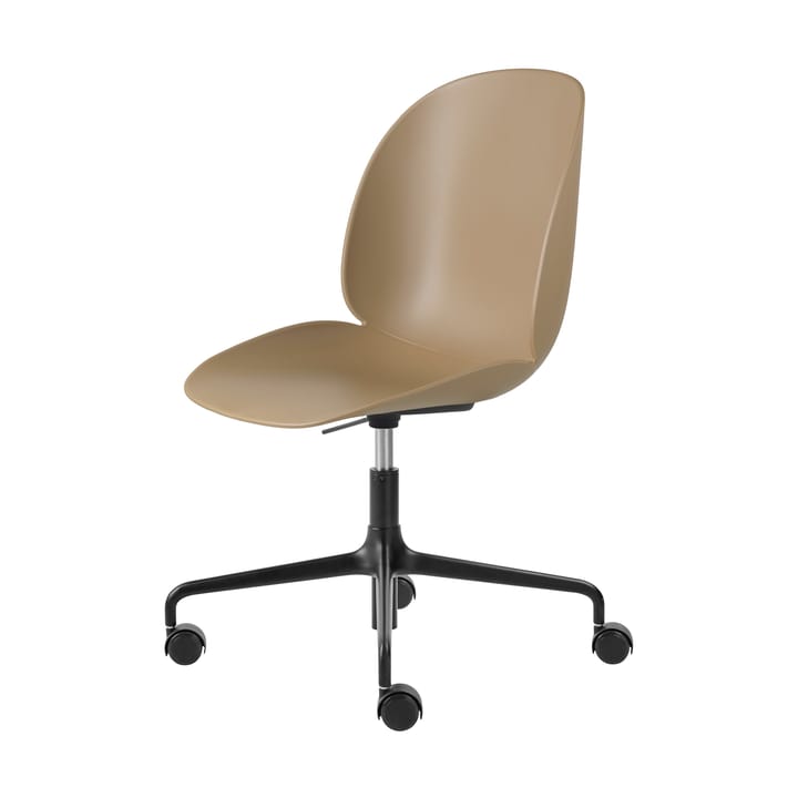 Krzesło biurowe Beetle Meeting Chair - Pebble brown-black - GUBI