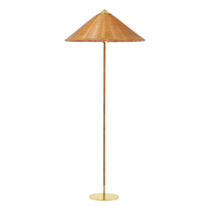 Lampa podłogowa 9602 - mosiądz-wicker willow - GUBI