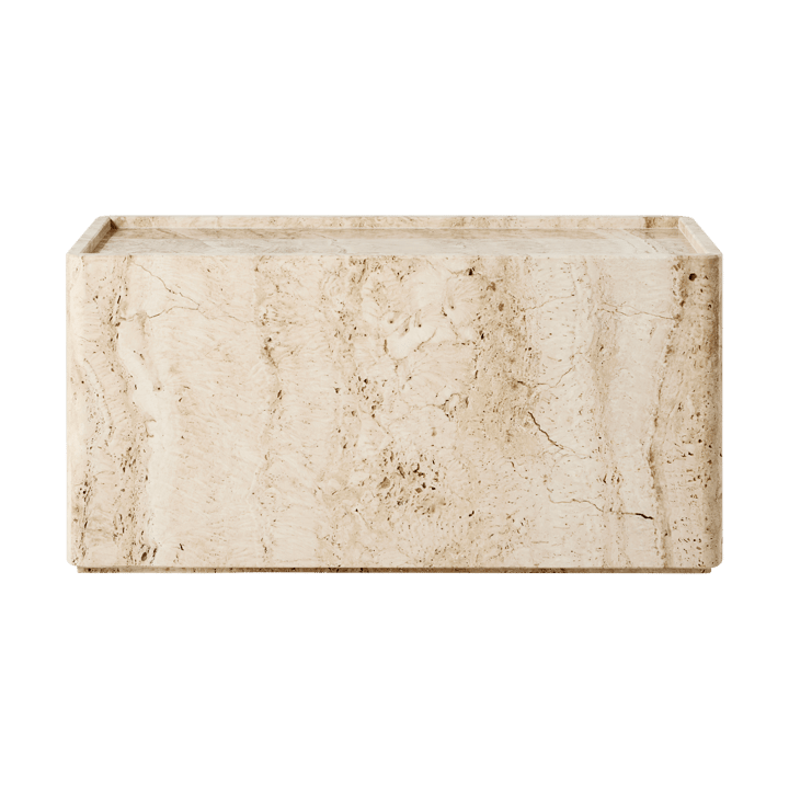 Pietra stolik 30x80x40 cm, Neutral white travertine GUBI