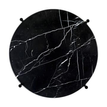 TS stolik boczny polerowanyt stal Ø40 - Black marquina marble - GUBI