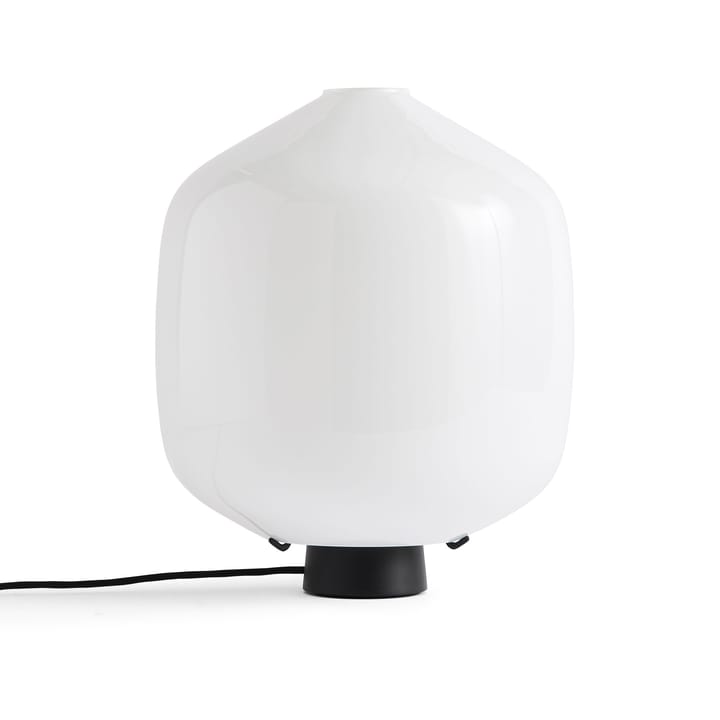 Buoy lampa stołowa Ø30 cm - Opal glass-soft black - HAY