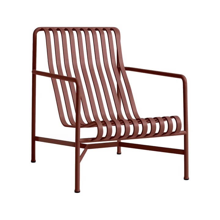 Fotel lounge Palissade High   - Iron red - HAY