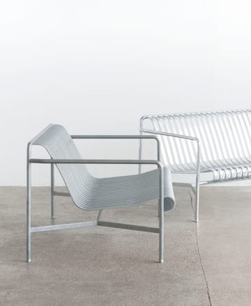 Fotel lounge Palissade Low   - hot galvanized - HAY