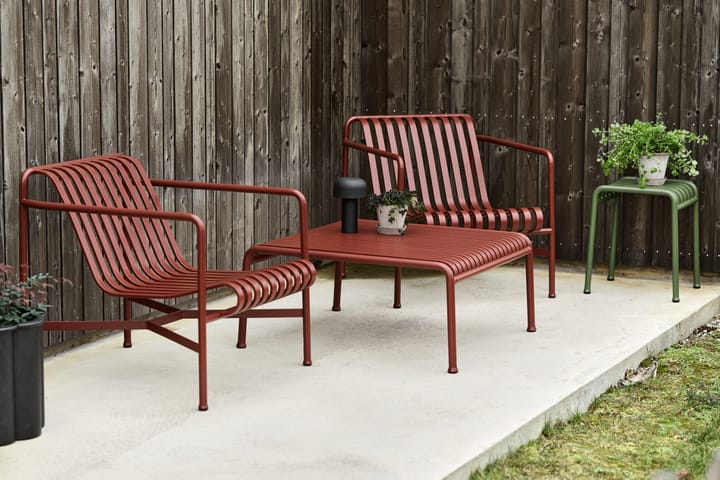 Fotel lounge Palissade Low  , Iron red HAY