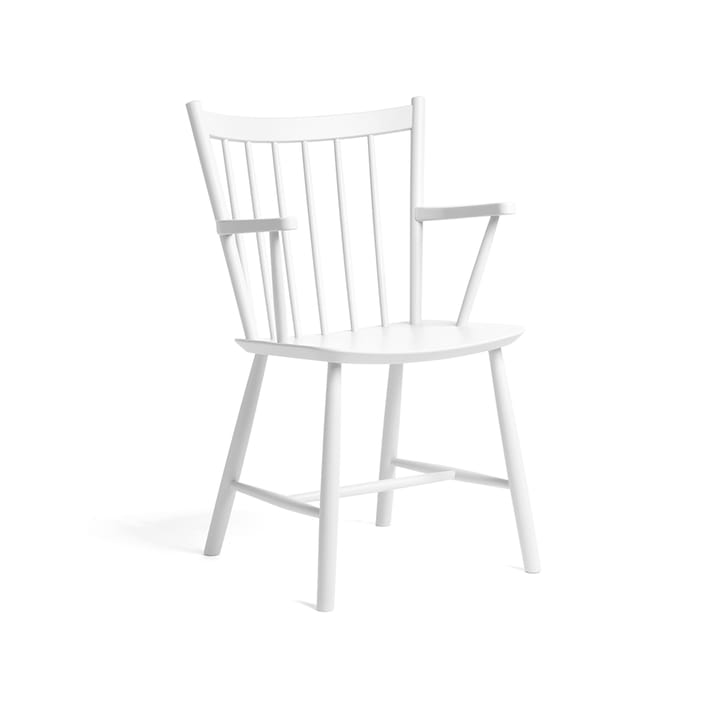 Krzesło z podłokietnikami J42 - White lacquered beech - HAY