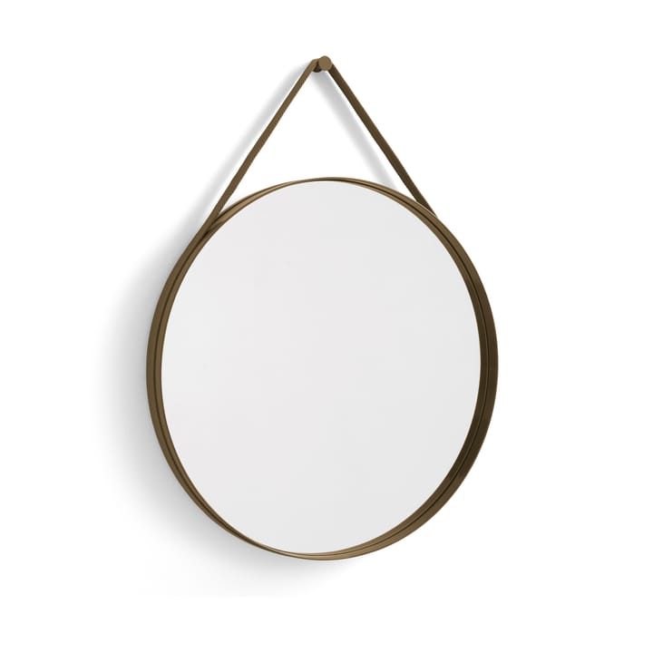 Lustro Strap Mirror Ø70 cm, Jasnobrązowy HAY