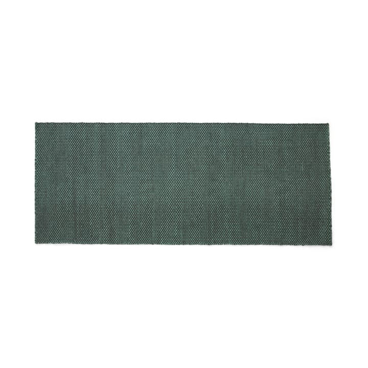 Moiré kilimowy dywan 80x200 cm - Emerald green - HAY