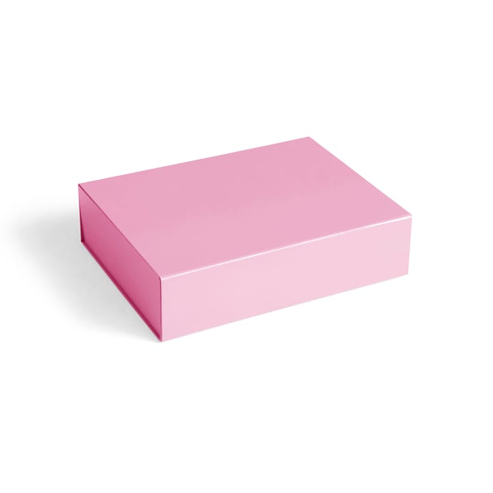 Pudełko z pokrywką Colour Storage S 25,5x33 cm - Light pink (róż) - HAY