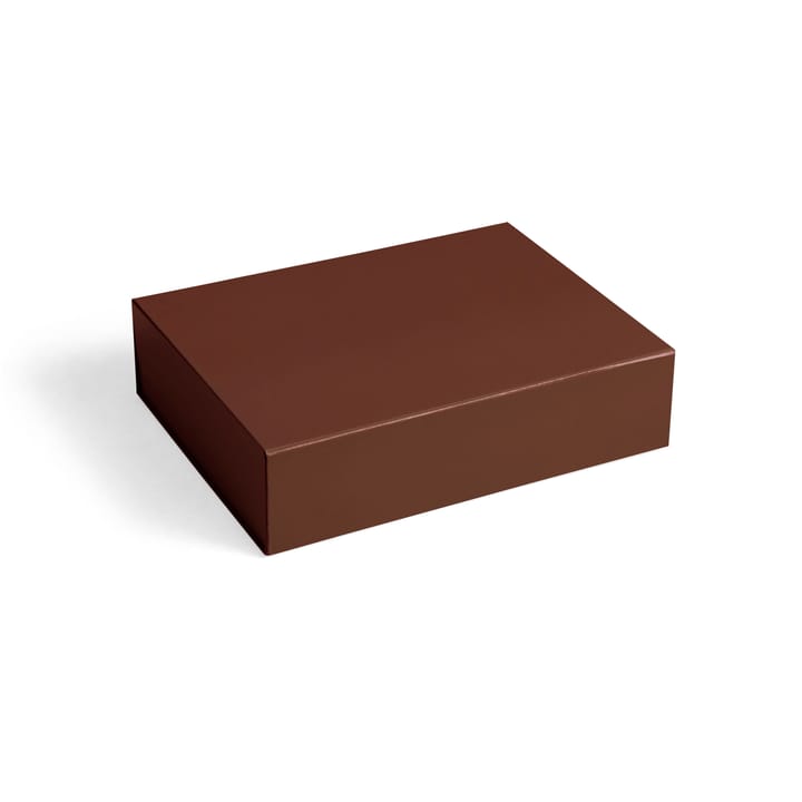 Pudełko z pokrywką Colour Storage S 25,5x33 cm - Milk chocolate (brąz) - HAY