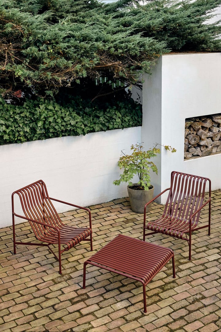 Stół 81,5x86x38 cm Palissade Low Table  , Iron red HAY