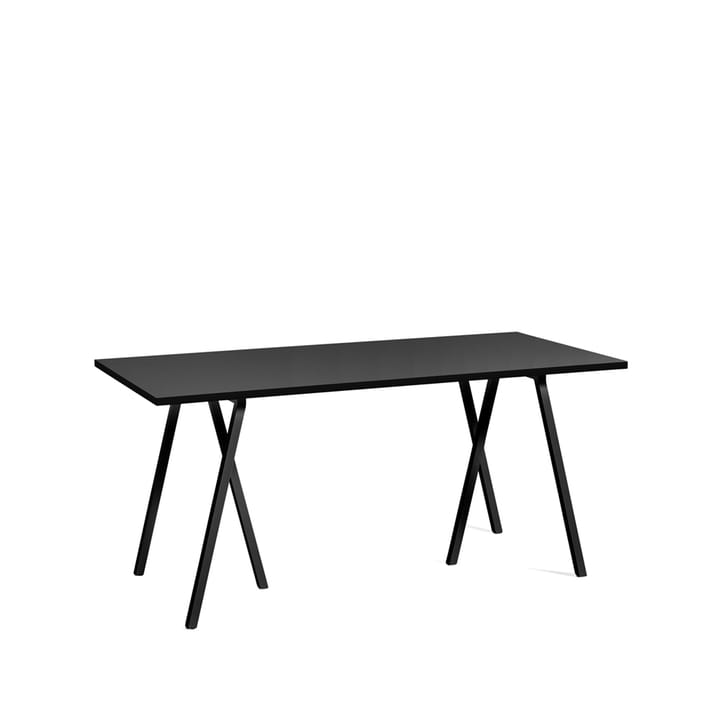 Stół do jadalni Loop Stand - Black linoleum-black, 160 cm - HAY