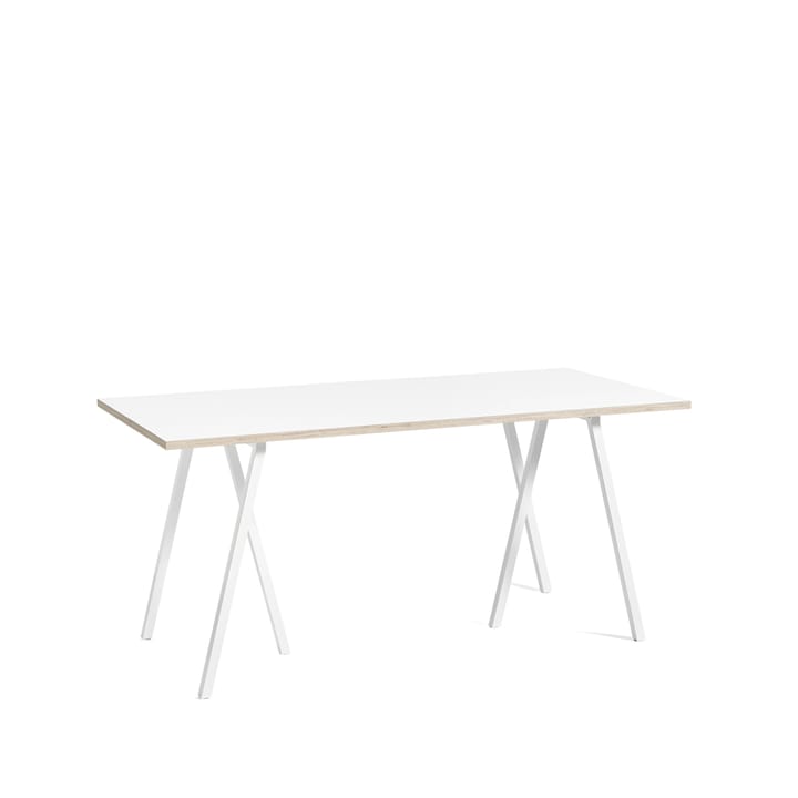 Stół do jadalni Loop Stand - White laminate-white, 160 cm - HAY