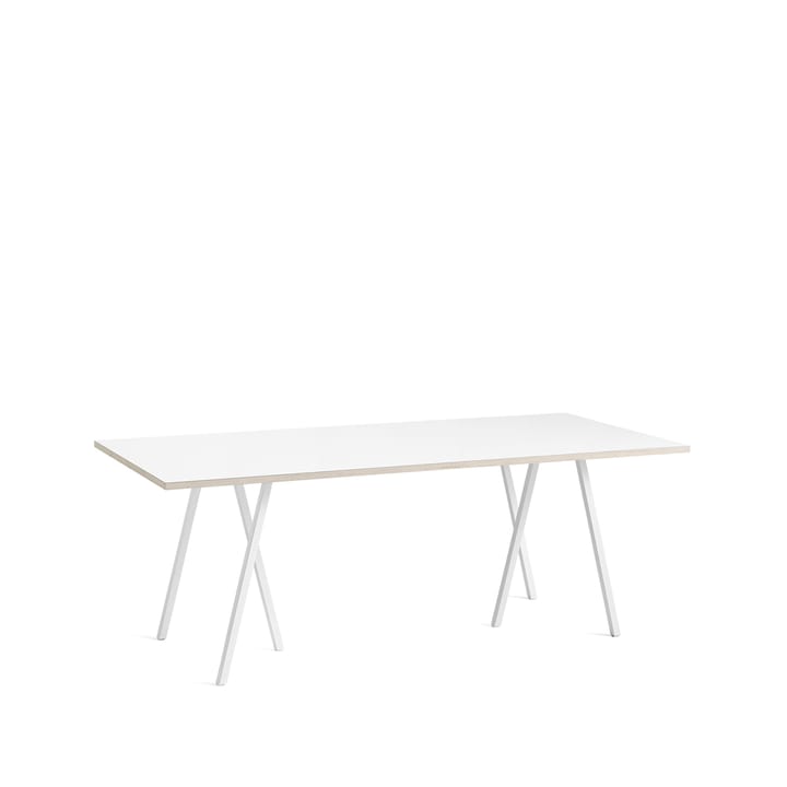 Stół do jadalni Loop Stand - White laminate-white, 200 cm - HAY