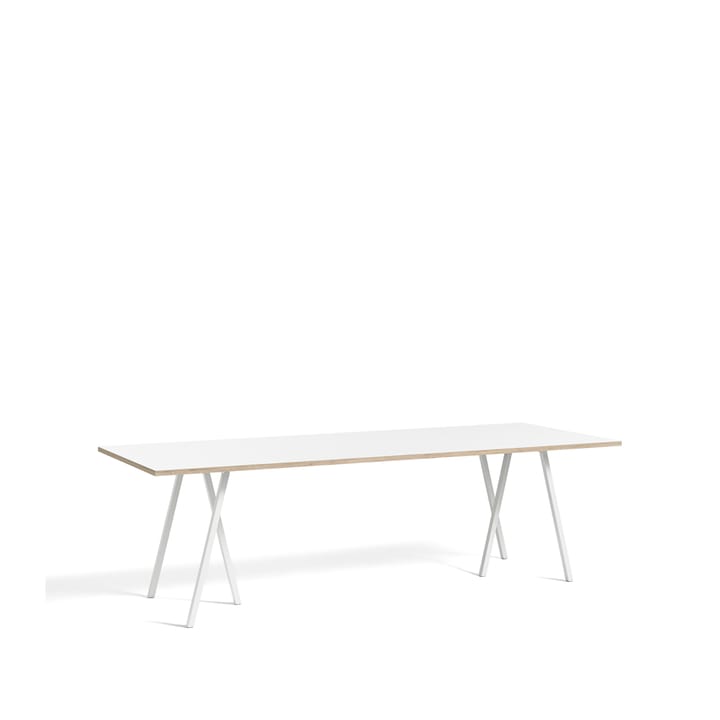 Stół do jadalni Loop Stand - White laminate-white, 250 cm - HAY