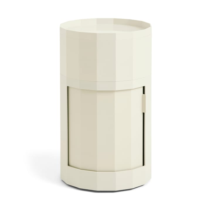 Stolik boczny Facet Cabinet high stopy/koła 66 cm - Eggshell - HAY