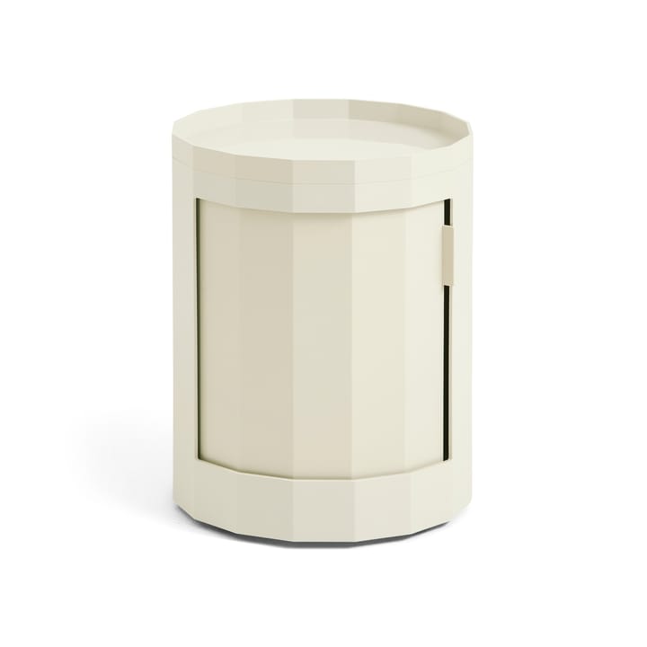 Stolik boczny Facet Cabinet low stopy/koła 49 cm - Eggshell - HAY