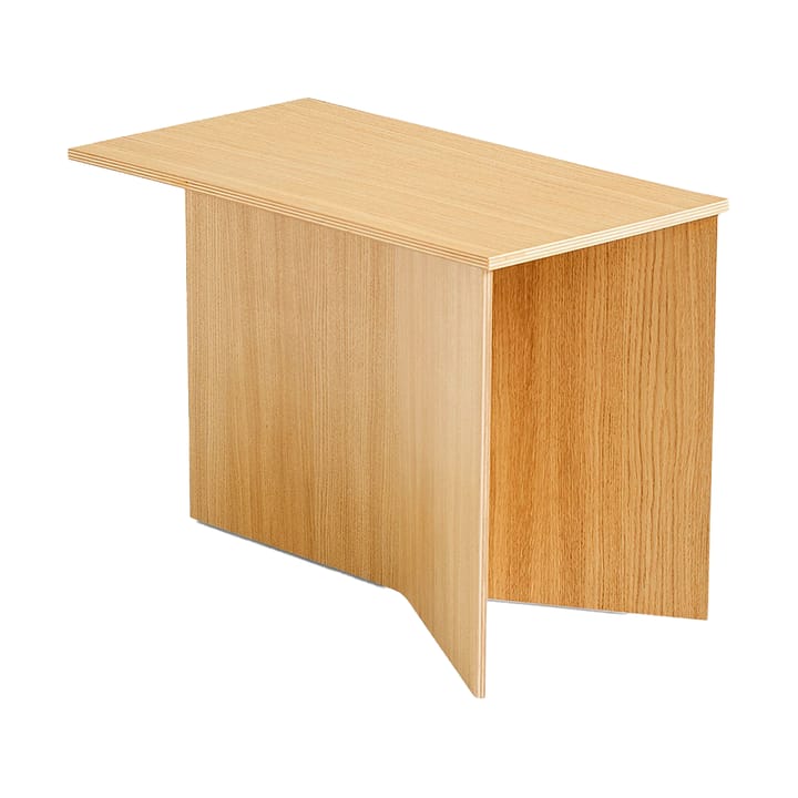 Stolik boczny Slit Oblong 27,5x49 cm - Lacquered oak - HAY