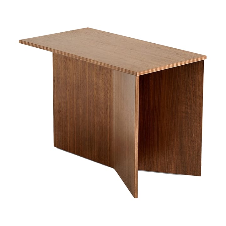 Stolik boczny Slit Oblong 27,5x49 cm - Lacquered walnut - HAY