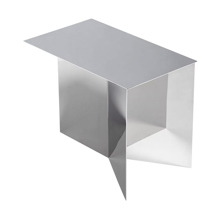 Stolik boczny Slit Oblong 27,5x49 cm - Mirror polished steel - HAY