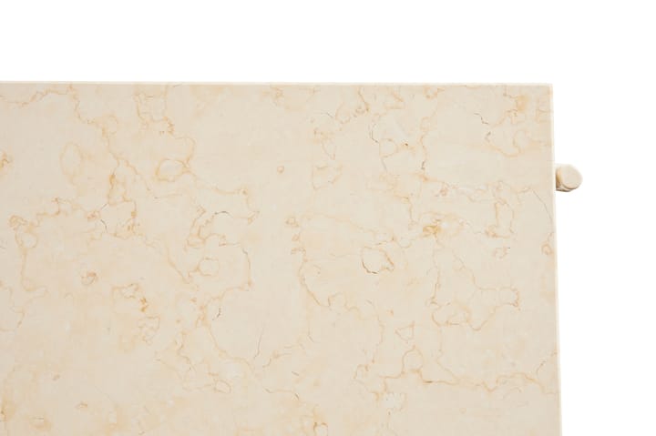 Stolik kawowy Rebar 80x84x33 cm, Beige marble-alabaster HAY