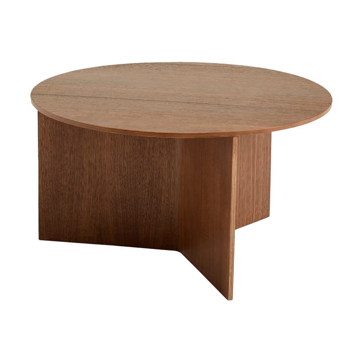 Stolik kawowy Slit Ø65 cm - Lacquered walnut - HAY