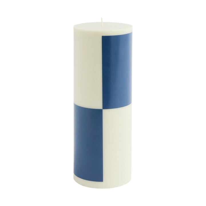 Świeca Column Candle large 25 cm - Milky green-dark blue - HAY