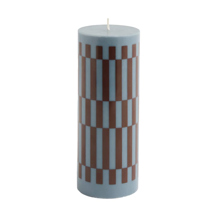 Świeca Column Candle medium 20 cm - Anthrachite-bordeaux - HAY