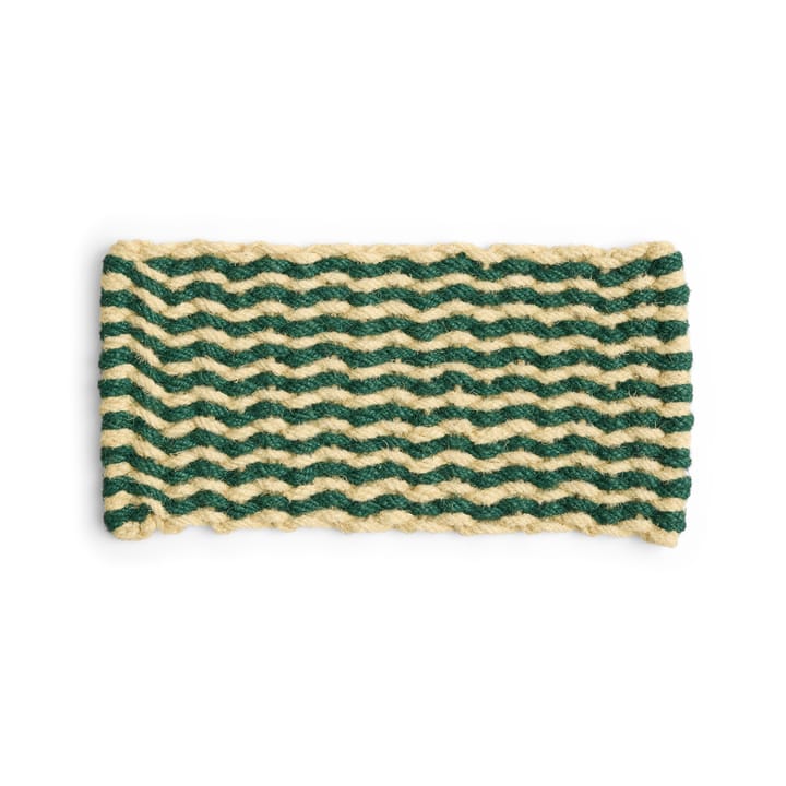 Wycieraczka Coco Stripe Wave - Dark green-white - HAY