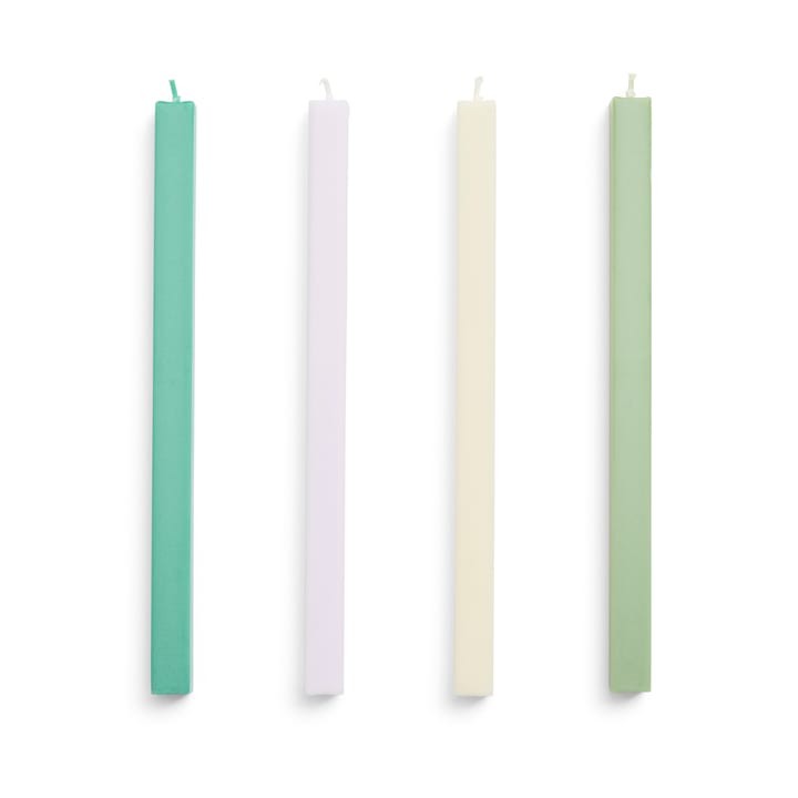 Zestaw świec Square Candle mix 4 sztuki - Pastel - HAY