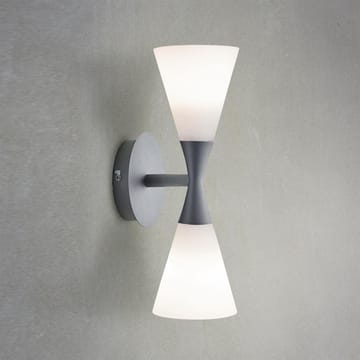 Lampa ścienna Harlekin duo - grafitowy - biały - Herstal