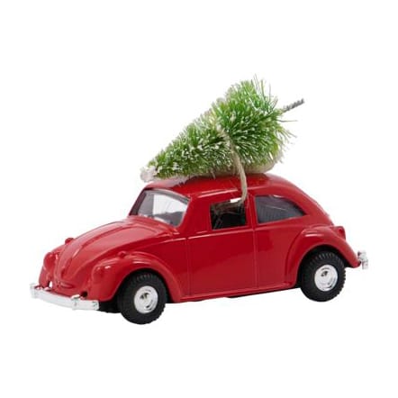 Dekoracja MINI Xmas Car - Czerwony - House Doctor